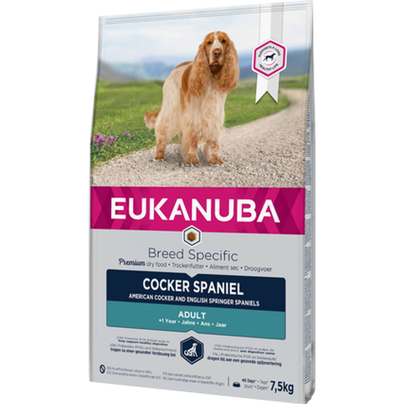 Eukanuba Hunderase Cocker Spaniel 7,5 kg - Hund - Hundefôr & hundemat - Tørrfôr for hund - Eukanuba