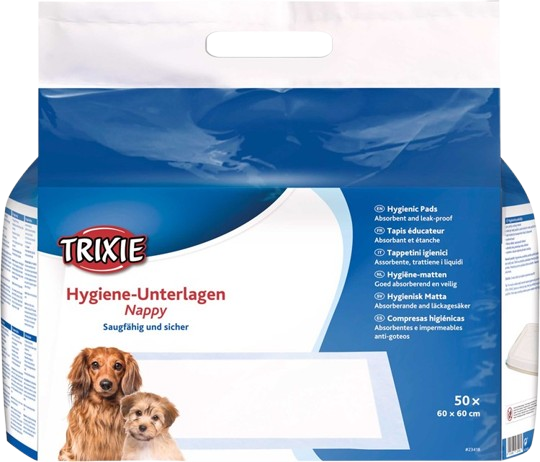 Trixie Tisselaken valp Housetrainer 60 × 60 cm, 50-pakning - Hund - Hundepleie & kosttilskudd - Valpetoalett & hundetoalett - Trixie