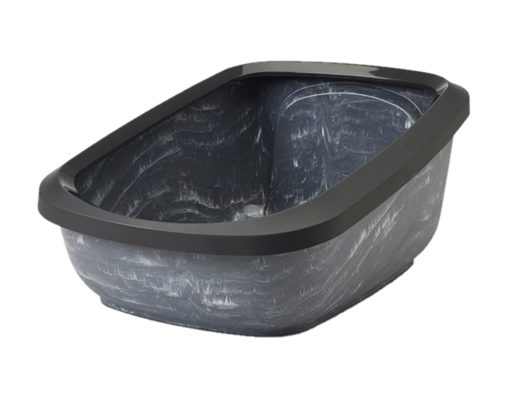 Savic Kattesandkasse Aseo Jumbo Marble, 67,5x48,5x29cm, Grå/Hvit - Katt - Kattedo & kattetoalett - Kattedo & kattetoalett uten tak - Savic