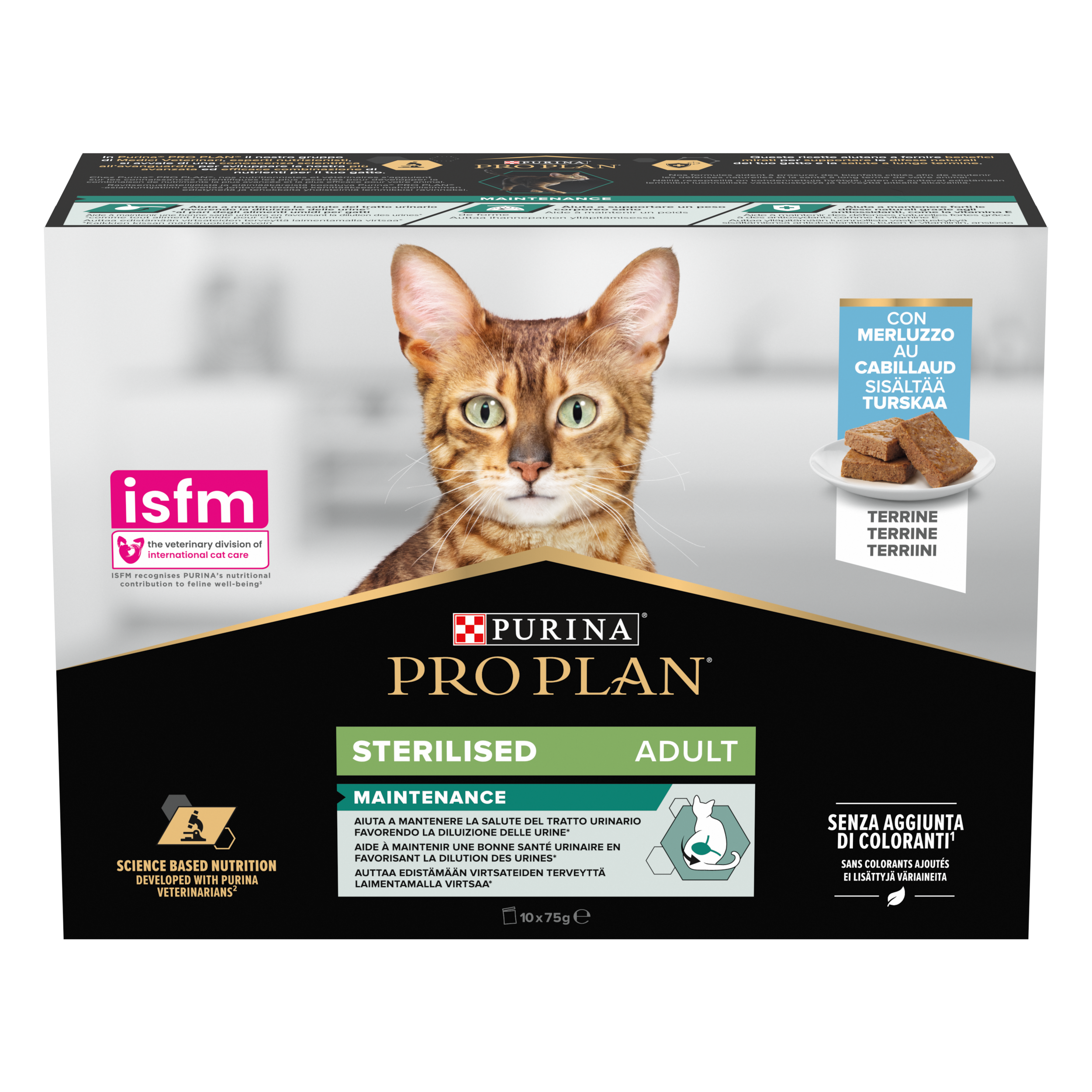 Purina Pro Plan Katt Sterilisert vedlikeholdsterrine med torsk 85 g x 10 stk. - Katt - Kattefôr & kattemat - Våtfôr og våtmat - Purina Pro Plan