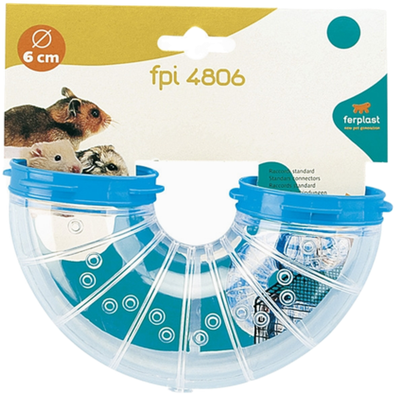 Ferplast Hamsterrør U-rør Gjennomsiktig 9 x 16 x 7 cm - Smådyr - Hus & Burinteriør - Leketunell og rør - Ferplast