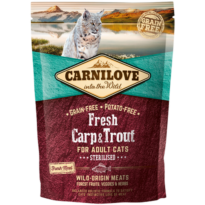 Carnilove Cat Fresh Carp & Trout - for sterilisert 6 kg - Katt - Kattefôr & kattemat - Tørrfôr for katt - Carnilove