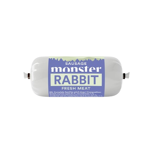 Monster Pet Food Dog Sausage Rabbit 400 g - Hund - Hundefôr & hundemat - Våtfôr & våtmat - Monster Pet Food