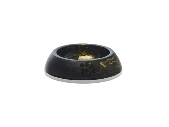Savic Delice Cat Marble 0,2 L - Marmor svart gull 10,5x10,5x4 cm - Katt - Matplass og vannfontener for katt - Matskåler og vannskåler - Savic