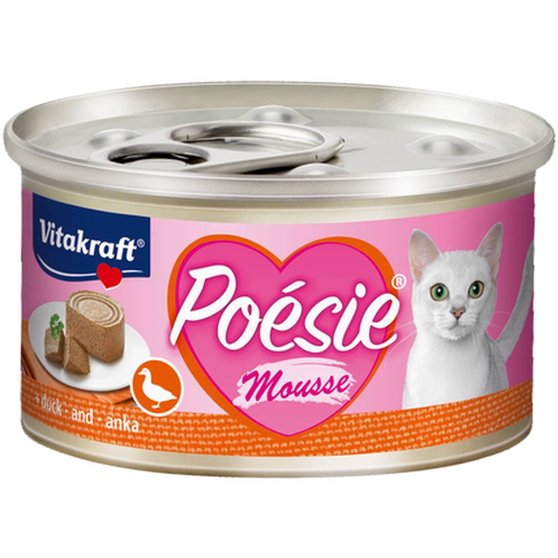 Vitakraft Poesie Mousse Anka 85 g - Katt - Kattefôr & kattemat - Våtfôr og våtmat - Vitakraft