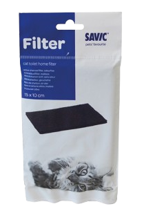 Savic Filter Cat Toilet Home Svart 15x10cm - Katt - Kattedo & kattetoalett - Toalett-tilbehør & kattespader - Savic