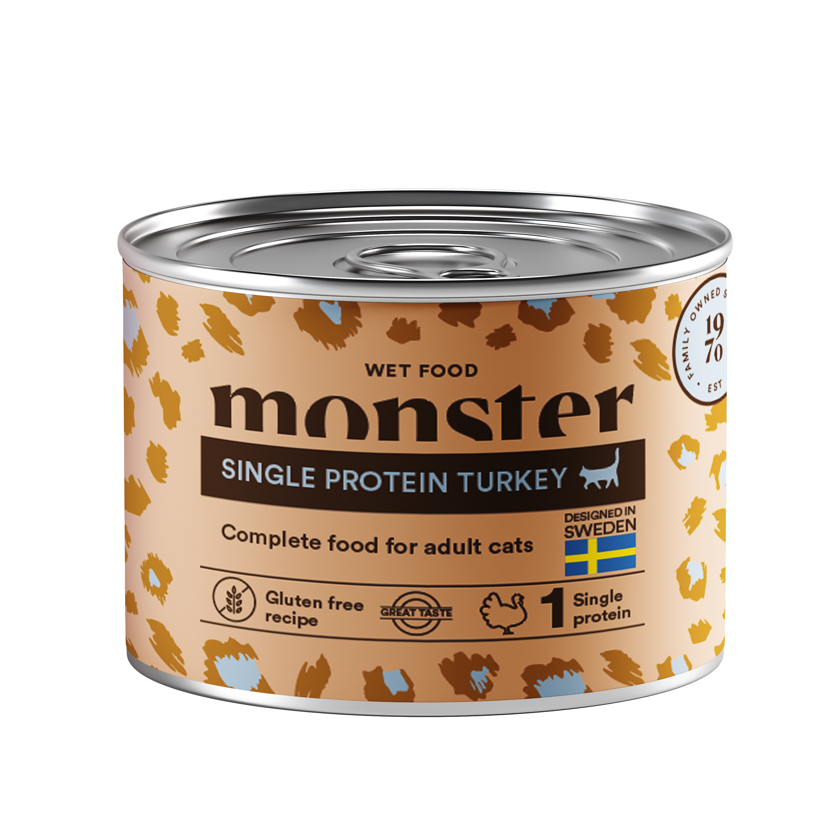 Monster Pet Food Katt Adult Single Protein kalkunboks 200 g - Katt - Kattefôr & kattemat - Våtfôr og våtmat - Monster Pet Food
