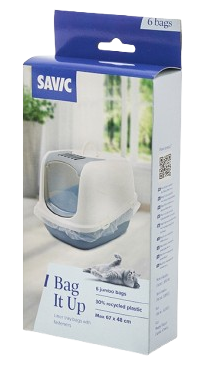 Savic Bag it Up søppeltråkkposer Transparent Jumbo - Katt - Kattedo & kattetoalett - Toalett-tilbehør & kattespader - Savic