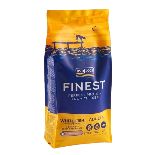 Fish4Dogs Adult Finest hvit fisk små biter 6kg - Hund - Hundefôr & hundemat - Tørrfôr for hund - Fish4Dogs