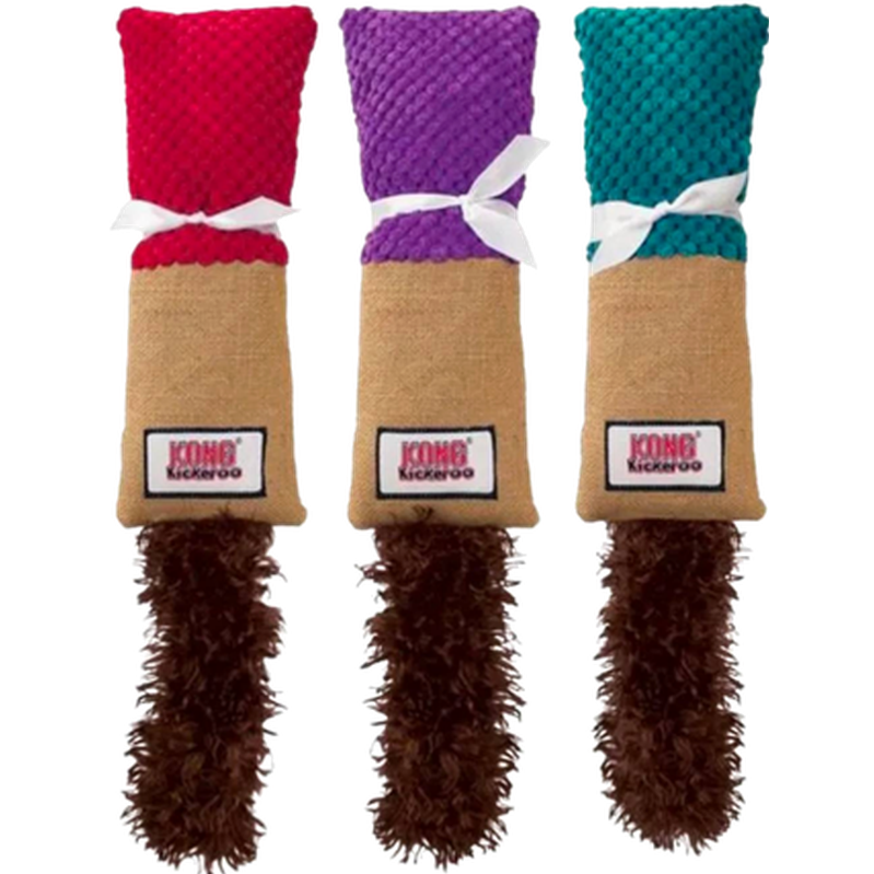 Kong Kattebryting Kickeroo Cuddler 40x9cm Tilfeldig farge - Katt - Katteleker & viftepinner - Leke - Kong