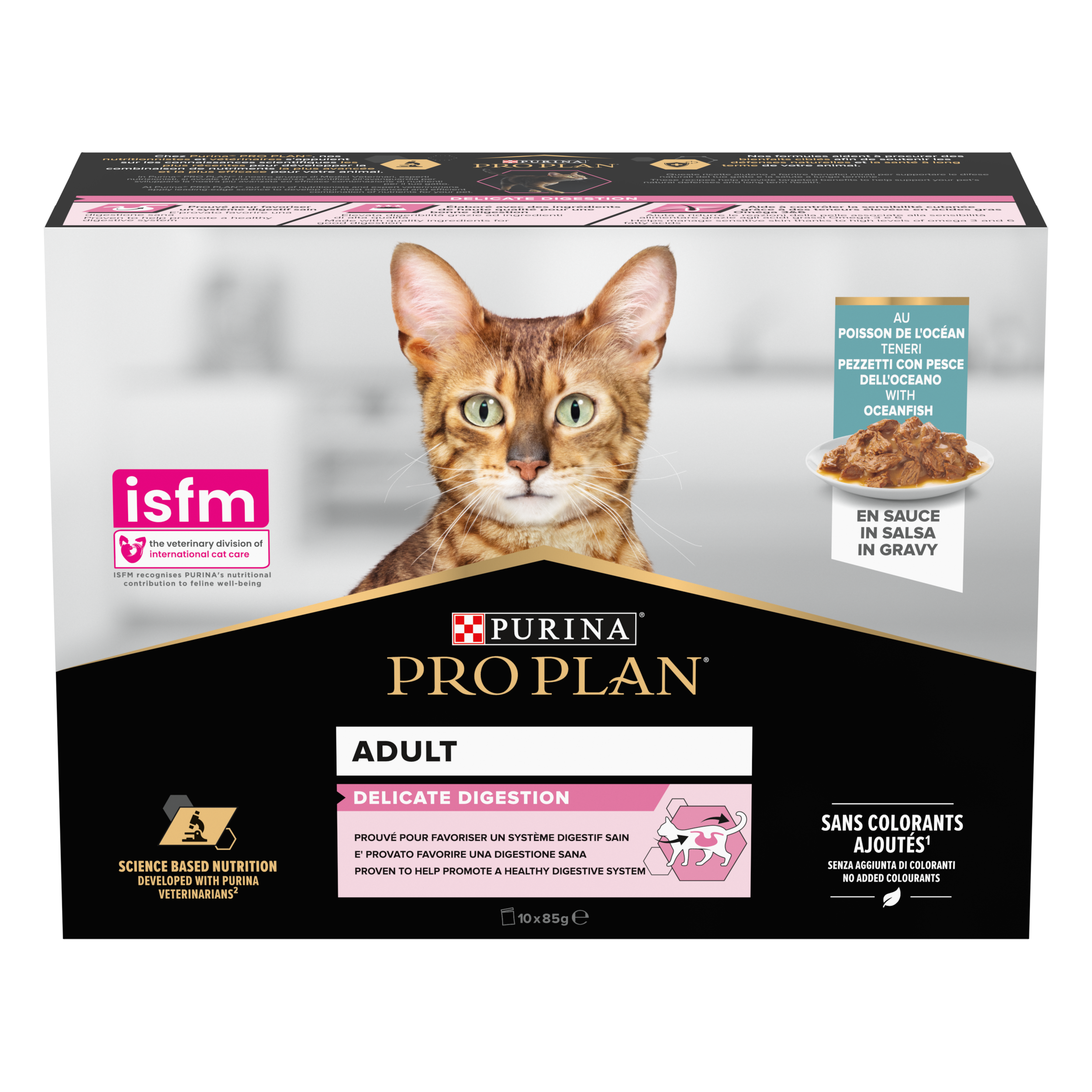 Purina Pro Plan Cat Wet Delicate Digestion med havfisk i saus 85 g x 10 stk. - Katt - Kattefôr & kattemat - Våtfôr og våtmat - Purina Pro Plan