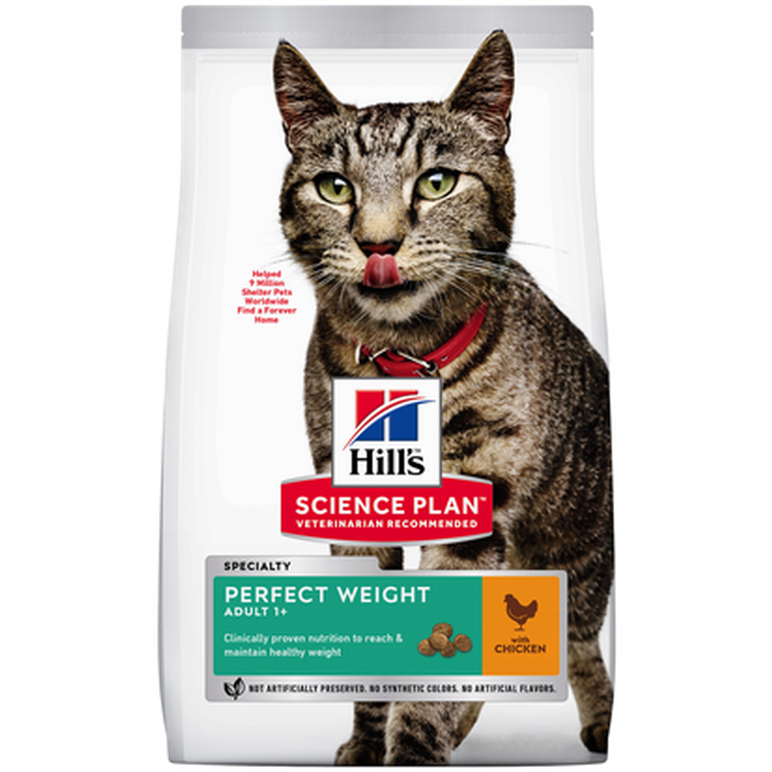 Hills Science Plan Hill's SP Feline Adult Perfect Weight Chicken 7 kg - Katt - Kattefôr & kattemat - Tørrfôr for katt - Hills Science Plan
