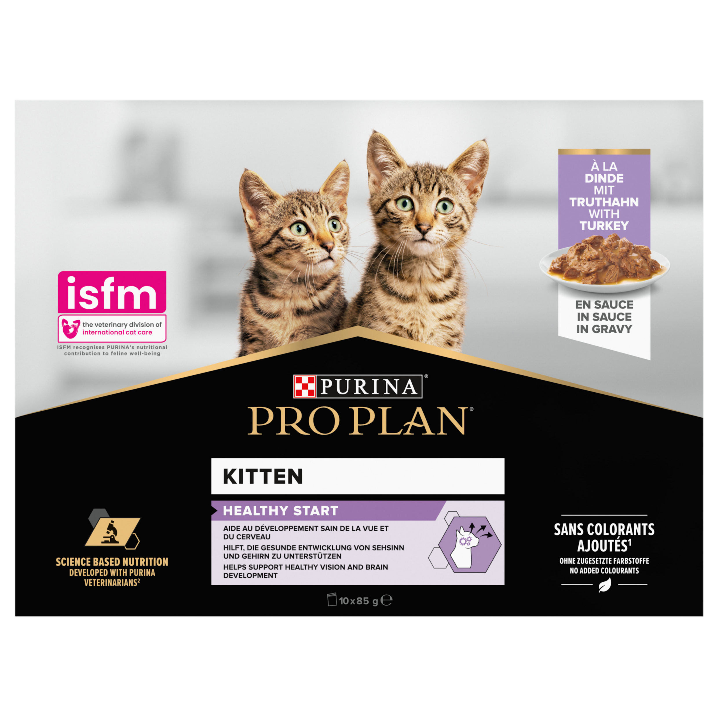 Purina Pro Plan Cat Wet Kitten Healthy Start med kalkun i saus 85 g x 10 stk. - Katt - Kattefôr & kattemat - Våtfôr og våtmat - Purina Pro Plan