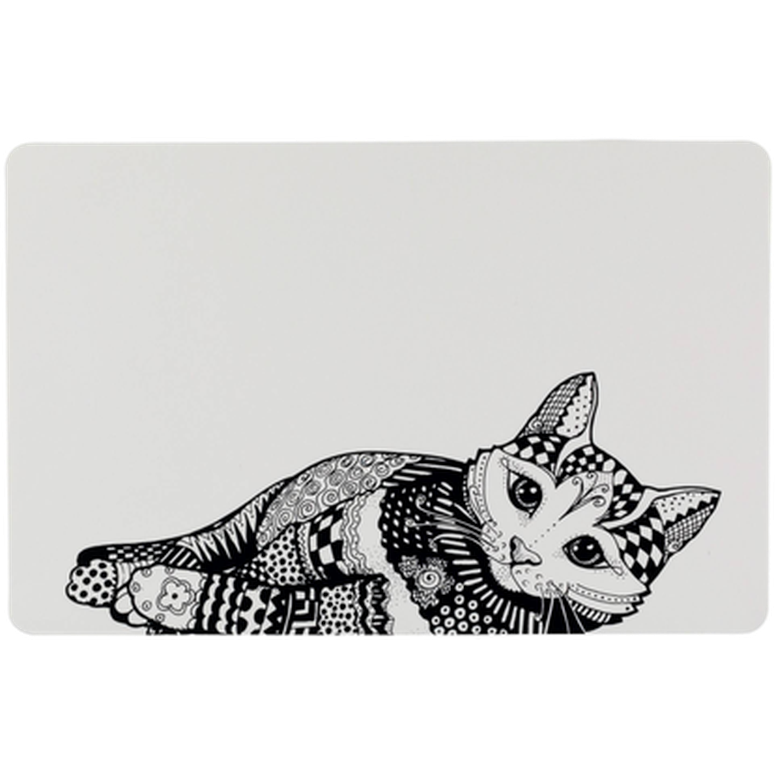 Trixie Zentangle bordskåner hvit 44 cm - Katt - Matplass og vannfontener for katt - Fôrtilbehør for katt - Trixie