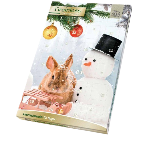 JR FARM Adventskalender Gnager 360 g - Smådyr - Godbiter og gnagestenger - Belønningsgodbit for smådyr - JR FARM