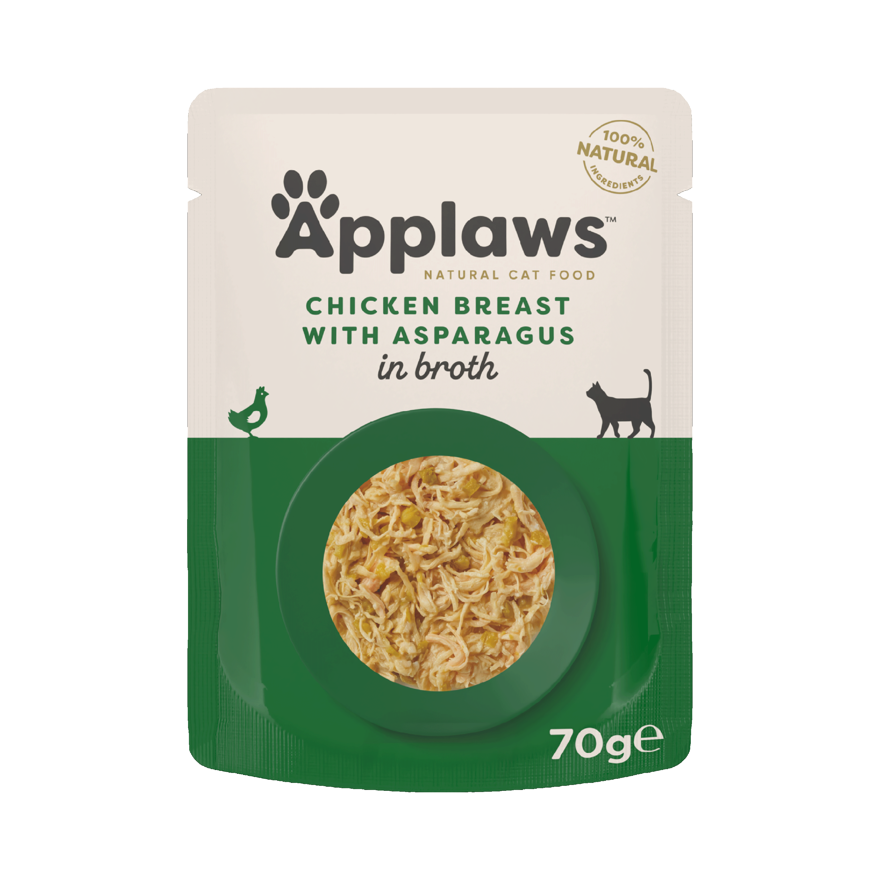 Applaws Kyllingbryst og asparges 70 g x 12 - Katt - Kattefôr & kattemat - Våtfôr og våtmat - Applaws