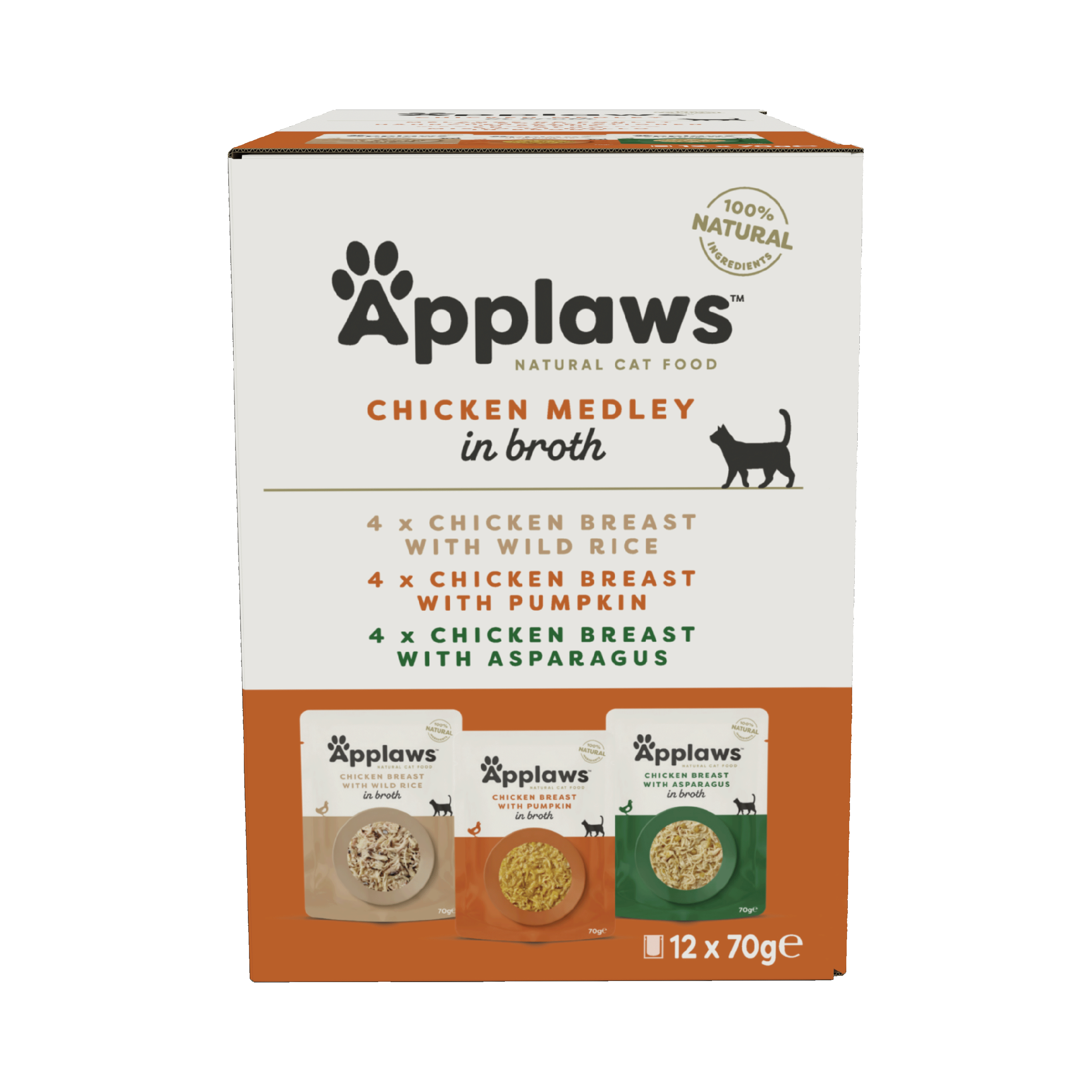 Applaws Cat Pouches Kylling Selection i buljong 12x70 g - Katt - Kattefôr & kattemat - Våtfôr og våtmat - Applaws