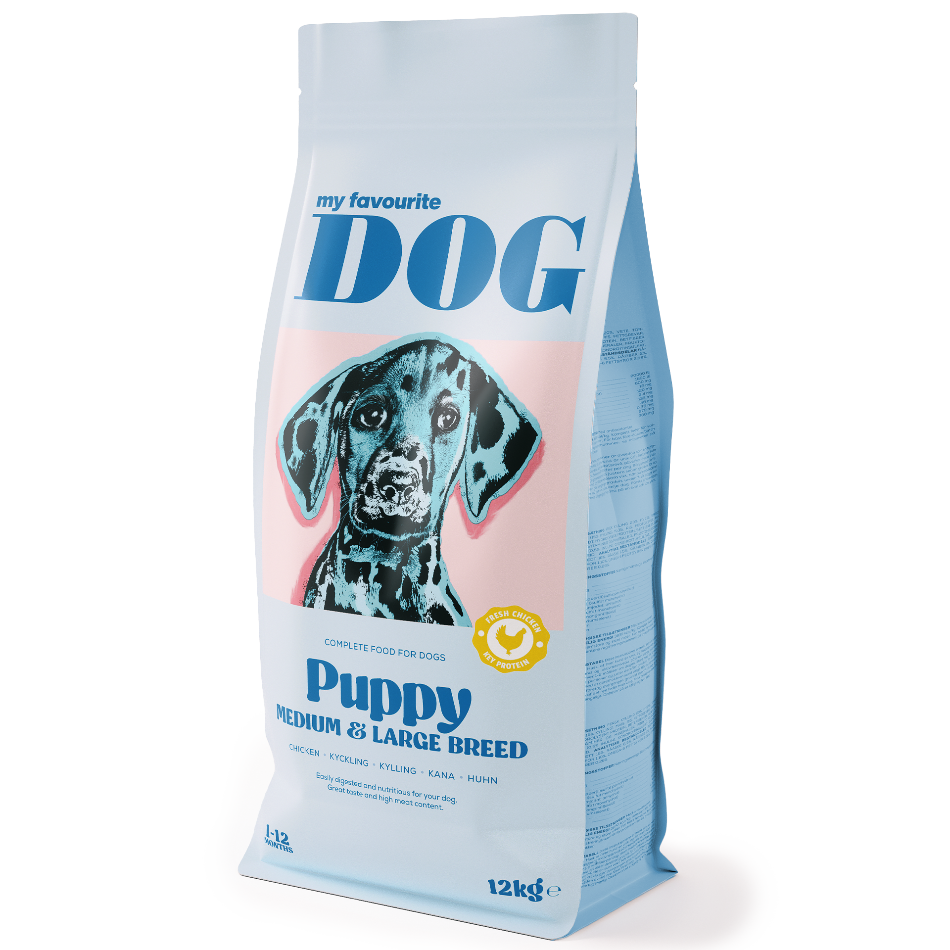 My favourite DOG Puppy Medium/Large Breed kylling 12 kg - Hund - Hundefôr & hundemat - Tørrfôr for hund - My favourite DOG