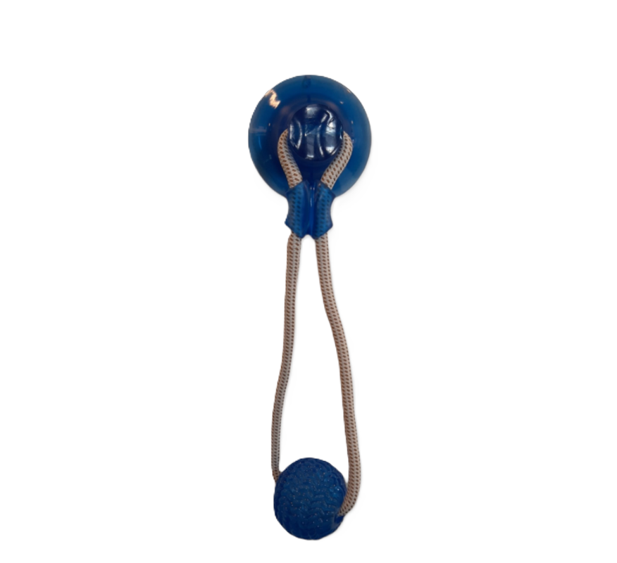Petcare Ball med tau og sugekopp 37 cm - Hund - Hundeleker & spill - Baller - Petcare