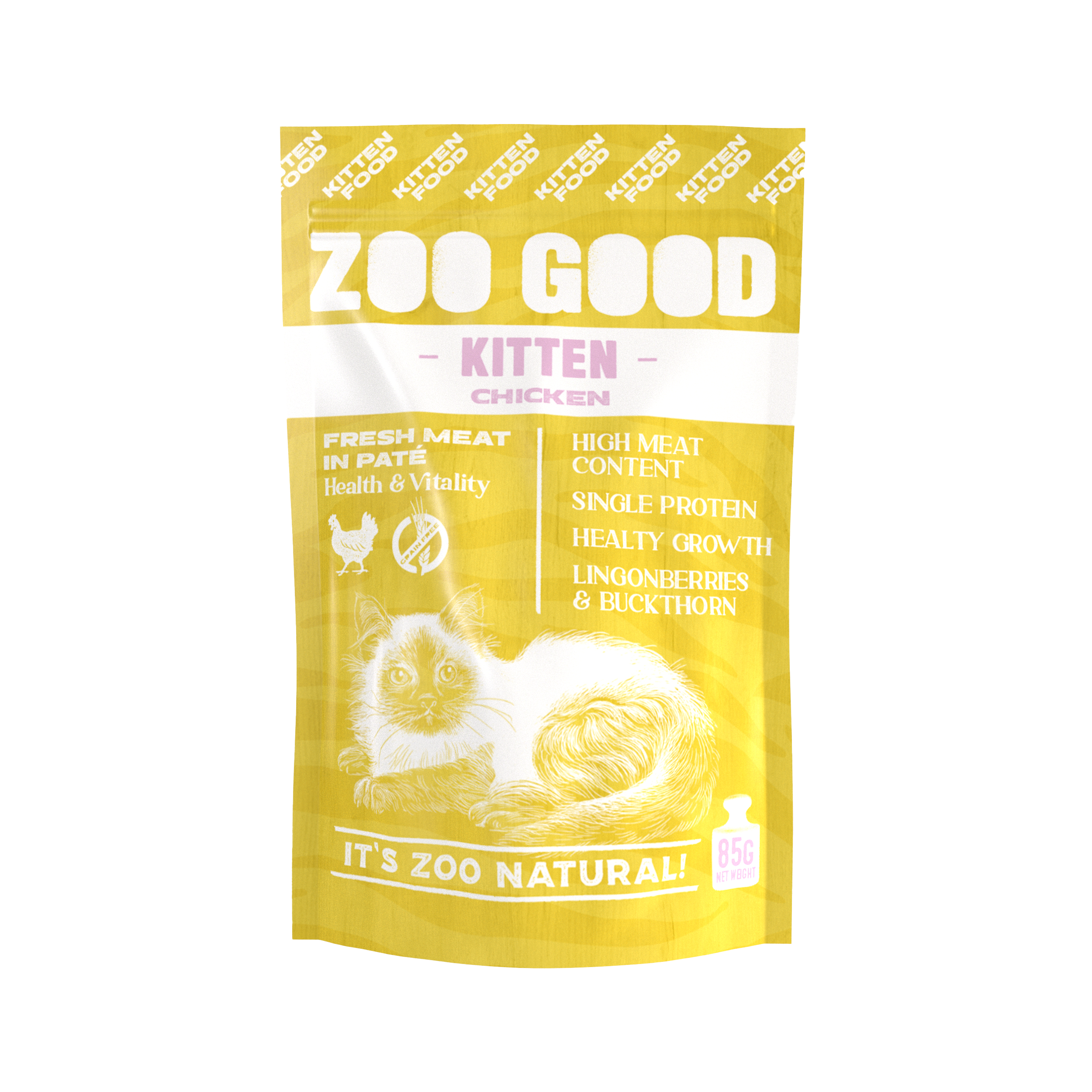 ZOO GOOD Kattunge Kylling Pose 12 x 85 g - Katt - Kattefôr & kattemat - Våtfôr og våtmat - ZOO GOOD