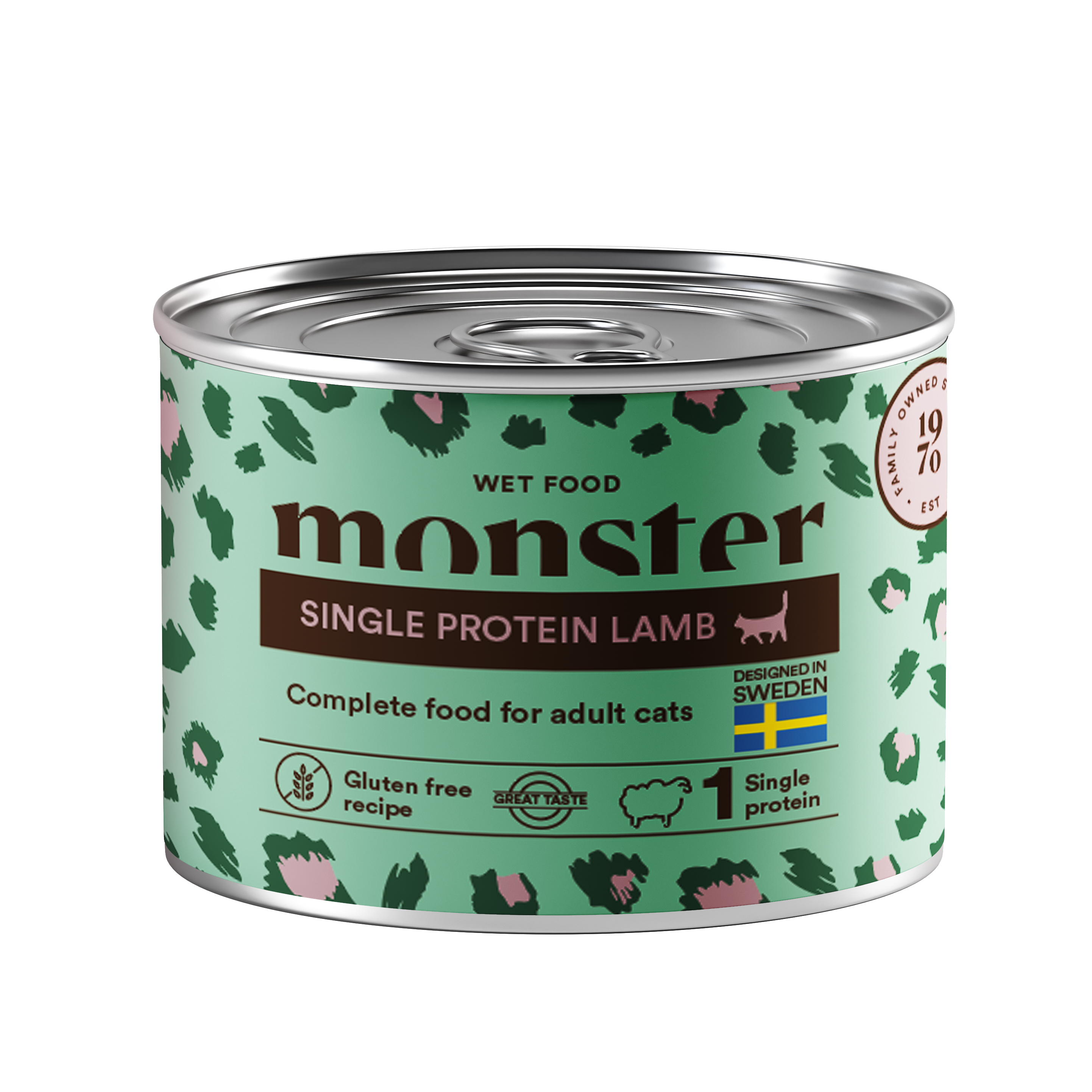 Monster Pet Food Katt Adult Single Protein Lamb Can 200 g - Katt - Kattefôr & kattemat - Våtfôr og våtmat - Monster Pet Food