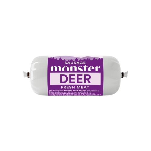 Monster Pet Food Dog Sausage Deer 400 g - Hund - Hundefôr & hundemat - Våtfôr & våtmat - Monster Pet Food