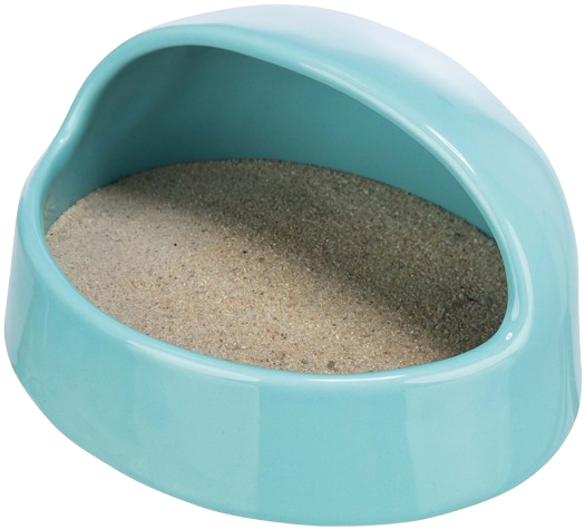 Trixie Sandbad, mus/hamster, keramikk, 16 × 8 × 14 cm, turkis - Smådyr - Hus & Burinteriør - Sandbad og badekar - Trixie