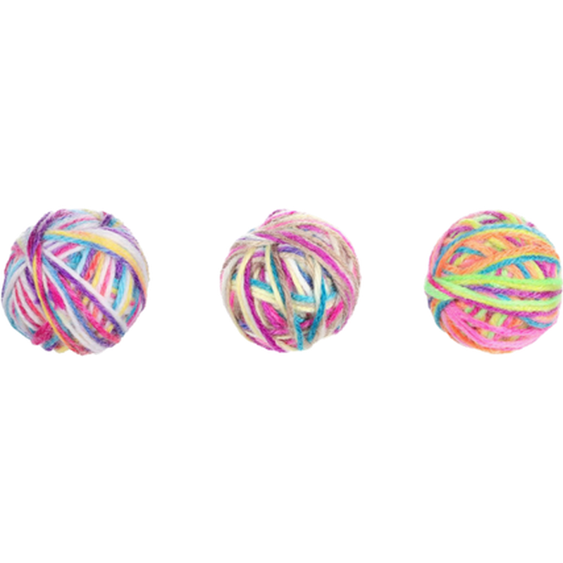 Flamingo Katteleke Cadee Ball Mix 4 cm - Katt - Katteleker & viftepinner - Baller og lekeballer - Flamingo