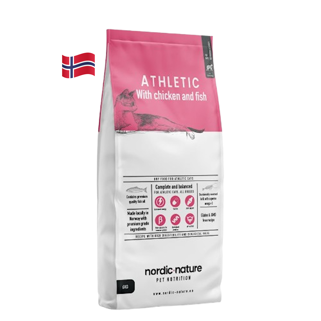 Nordic Nature Katt Athletic 2,5 kg - Katt - Kattefôr & kattemat - Tørrfôr for katt - Nordic Nature