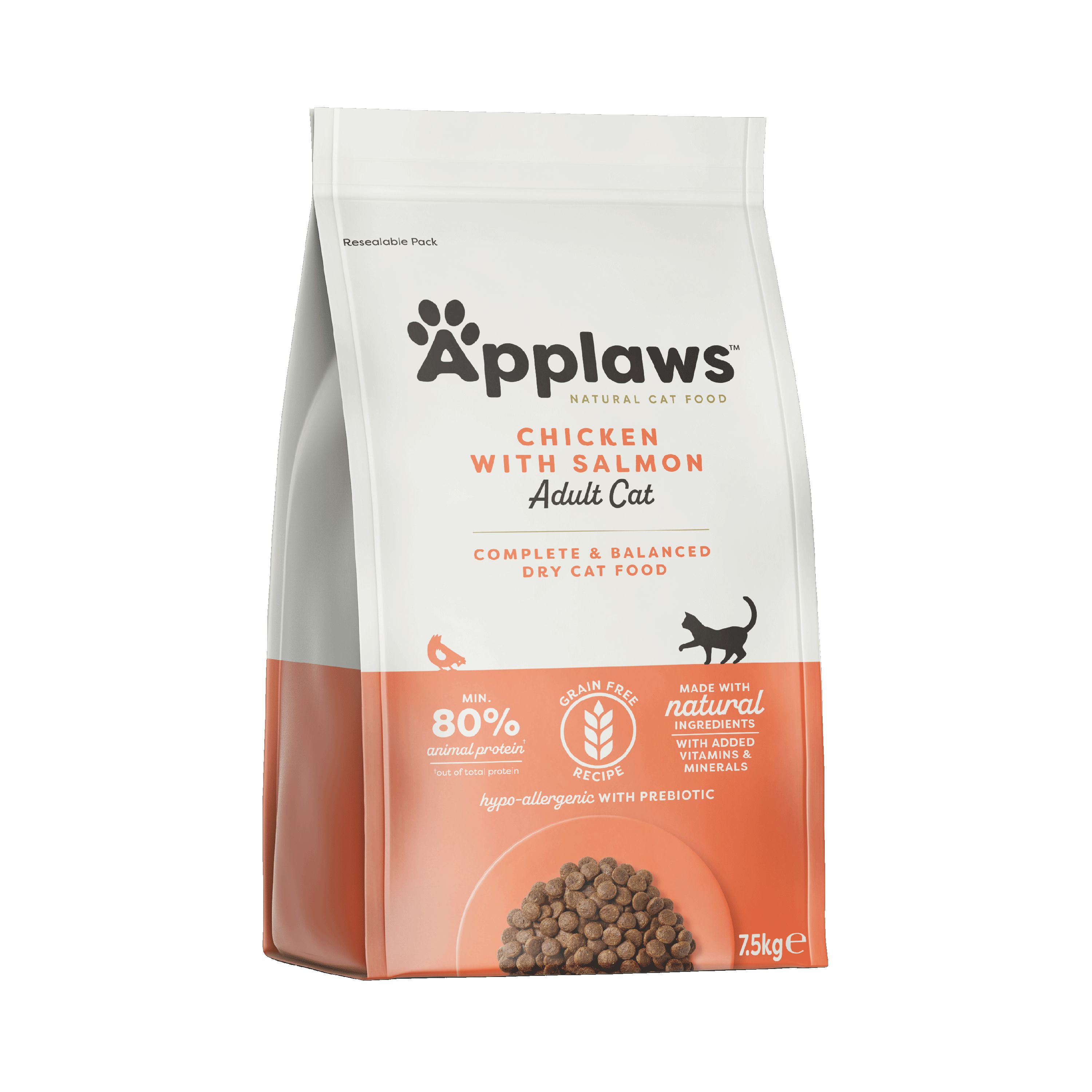 Applaws Adult kylling og laks 7,5 kg - Katt - Kattefôr & kattemat - Tørrfôr for katt - Applaws