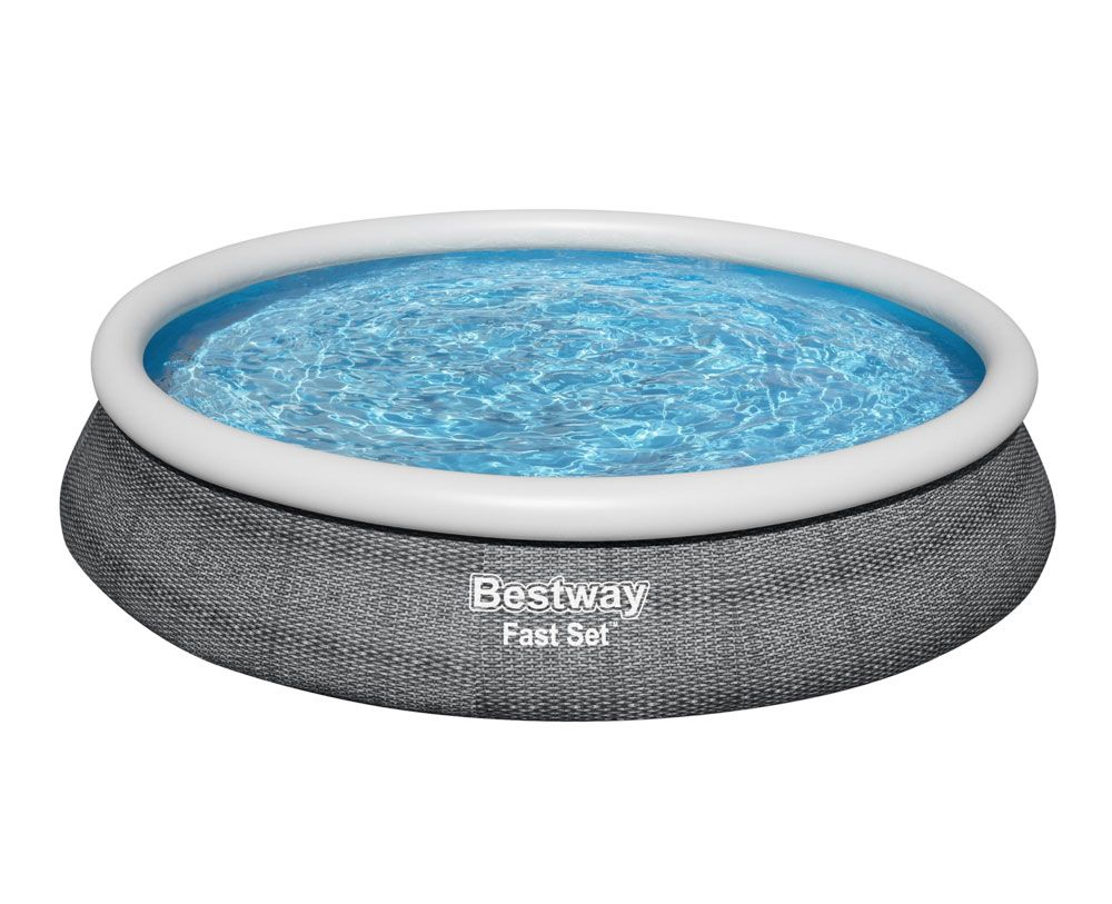 Bestway Fast Sett Pool Grå 9677L 457x84 cm Bestway Svømmebasseng og basseng 57313A