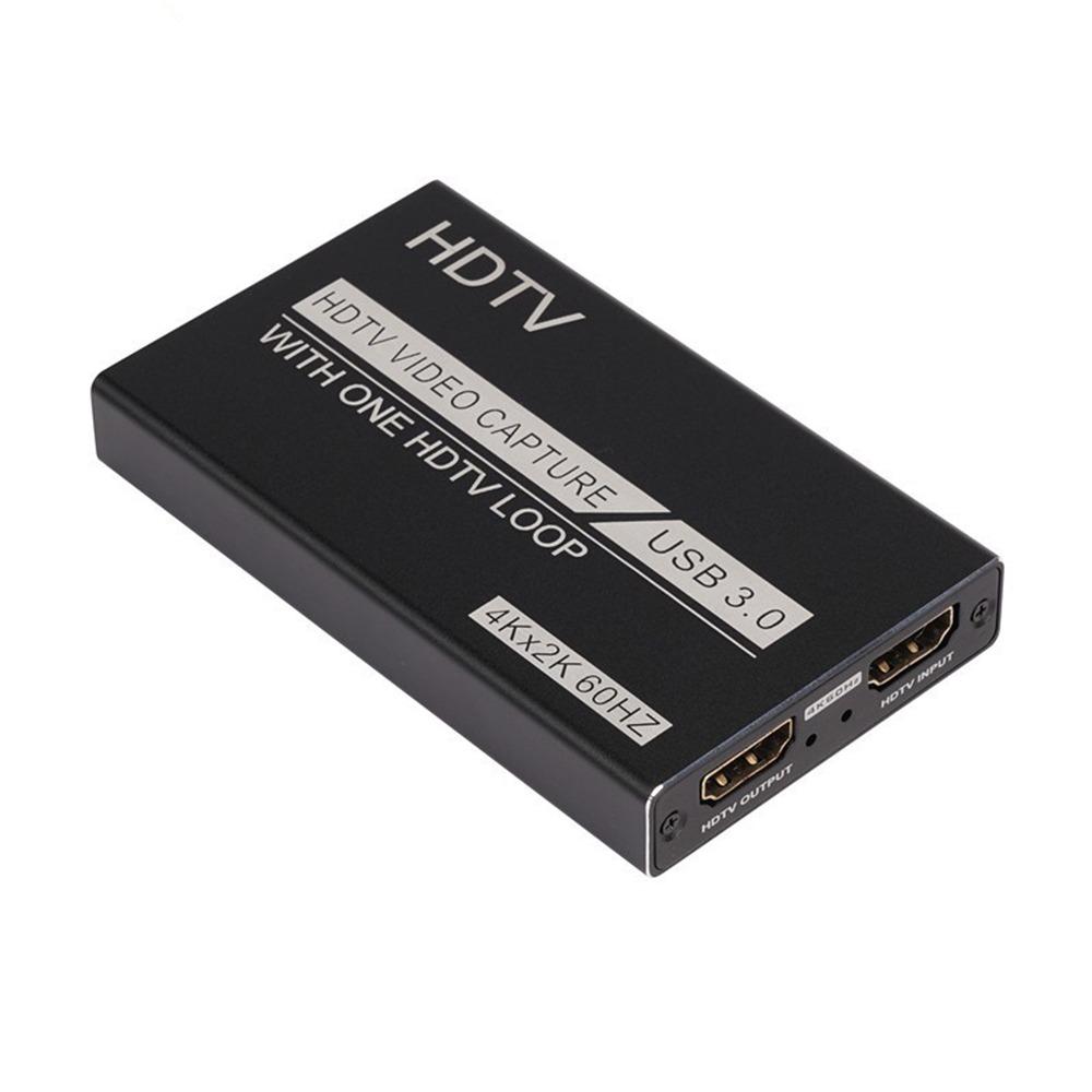 USB3.0 Video Capture Card 4K HDMI 60fps - Perfekt for streaming, opptak og spill på PC, Mac og Linux