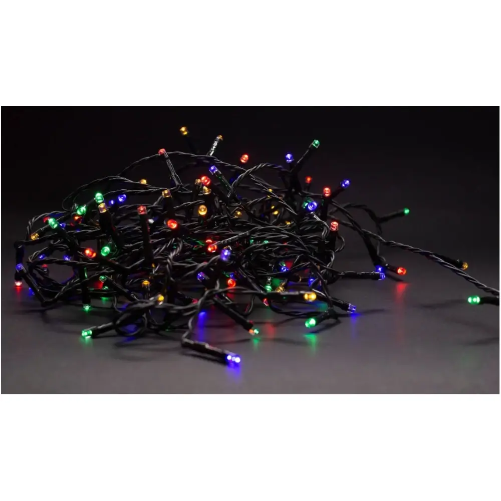 Outlet: 9 m. Smart Home multicolor LED julelyslenke - Tuya/Smart Life, 120 LED, minnefunksjon, IP44 utendørs, 230V