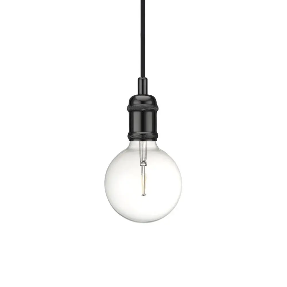 Nordlux Outlet: Nordlux Avra pendelophæng, sort/chrom, E27