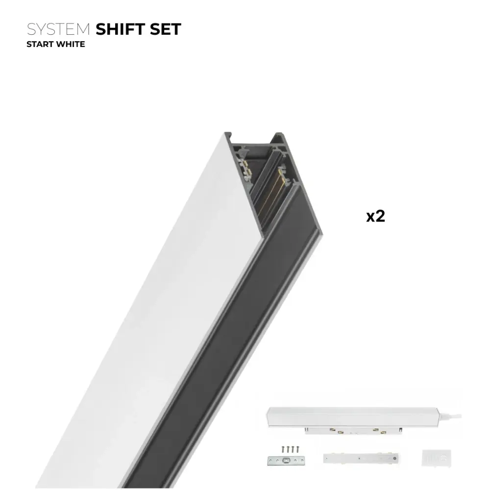Spectrum Outlet: SHIFT Startsett - 2 meter komplett, Hvit