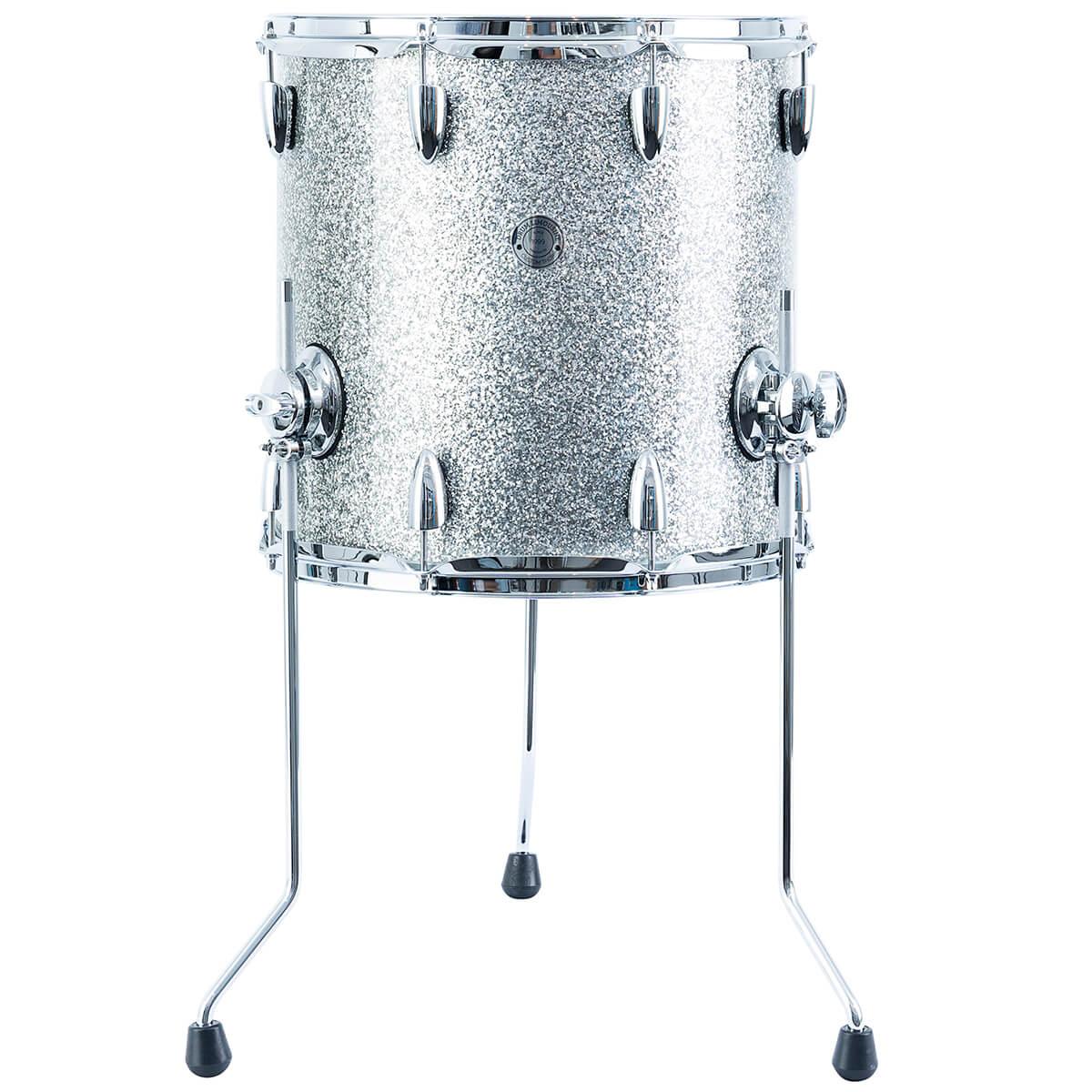 Drum Limousine Drum Limousine Custom Shop 1414 SS gulvtam silver sparkle