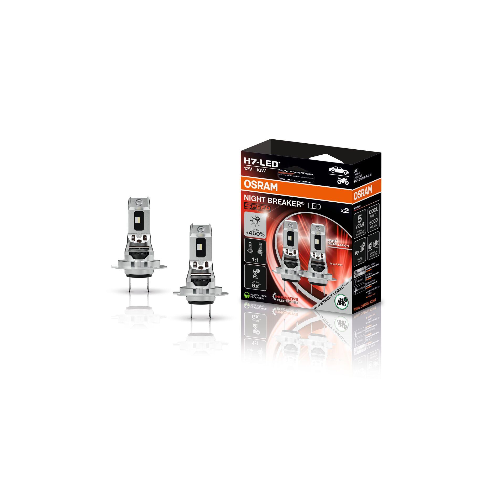 Osram H7 LED SPEED 450 2PK