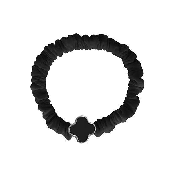 Makeup Mekka Flower Charm Hair Tie, Black