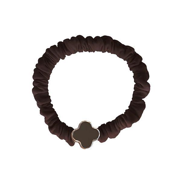 Makeup Mekka Flower Charm Hair Tie, Brown