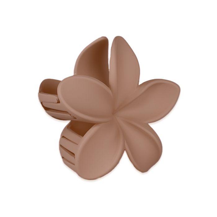 Makeup Mekka Matte Flower Hair Clip Large, Brown