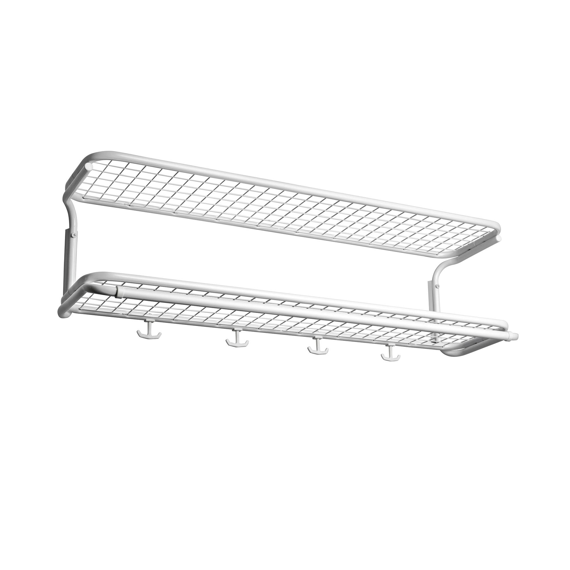 Essem Design Essem Design - Classic 650 Hatthylla Vit/Vit, 100 cm - Hattehyller og skohyller - Gunnar Bolin - Hvit - Metall/Plast