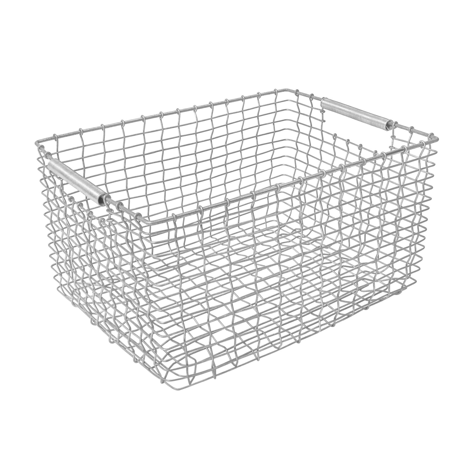 Korbo Korbo - Rectangular Galvaniserat Stål 23 Liter - Kurver og esker - Sølv