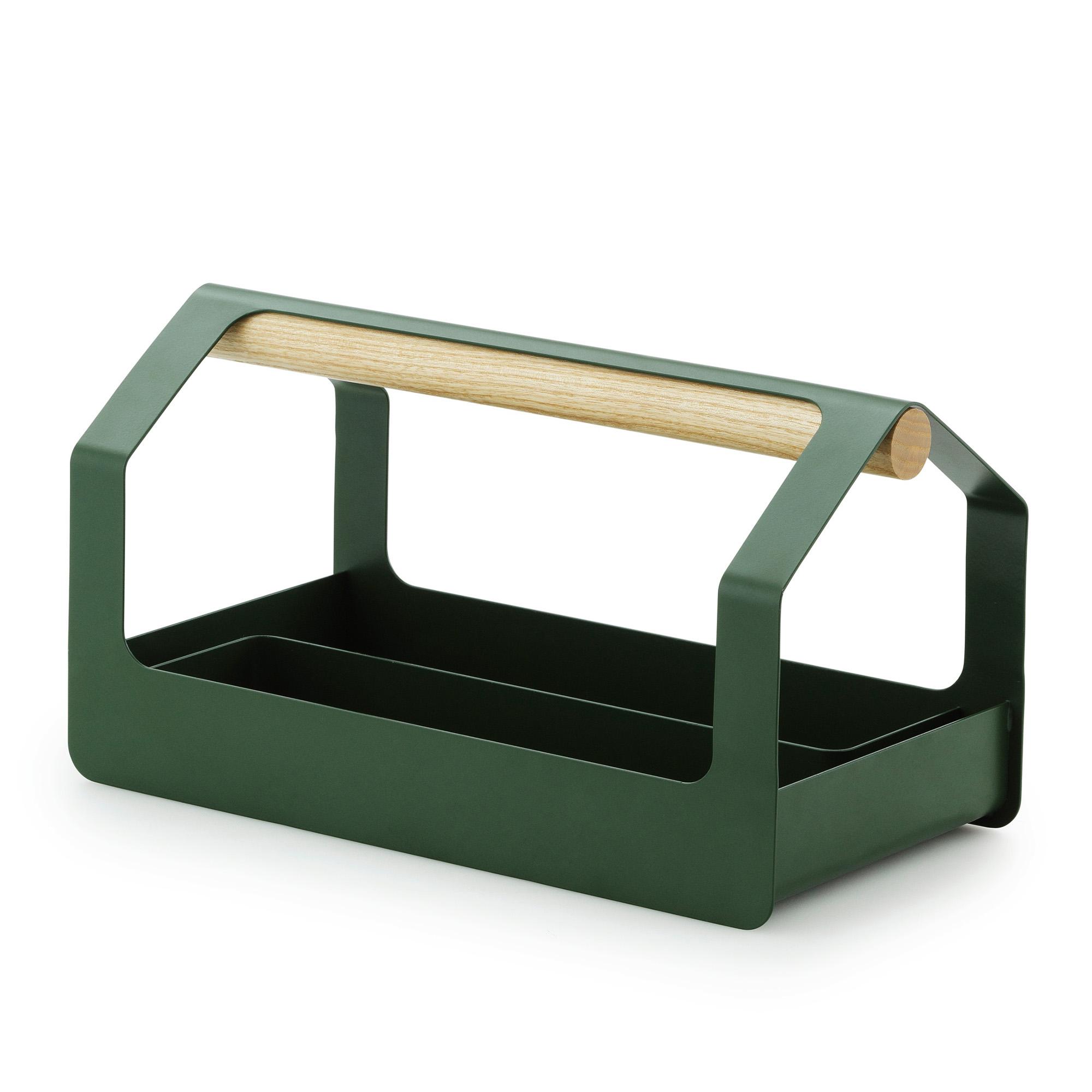 Normann Copenhagen Normann Copenhagen - Haus Toolbox Dark Green - Kurver og esker - Hannes & Fritz - Grønn - Metall/Tre