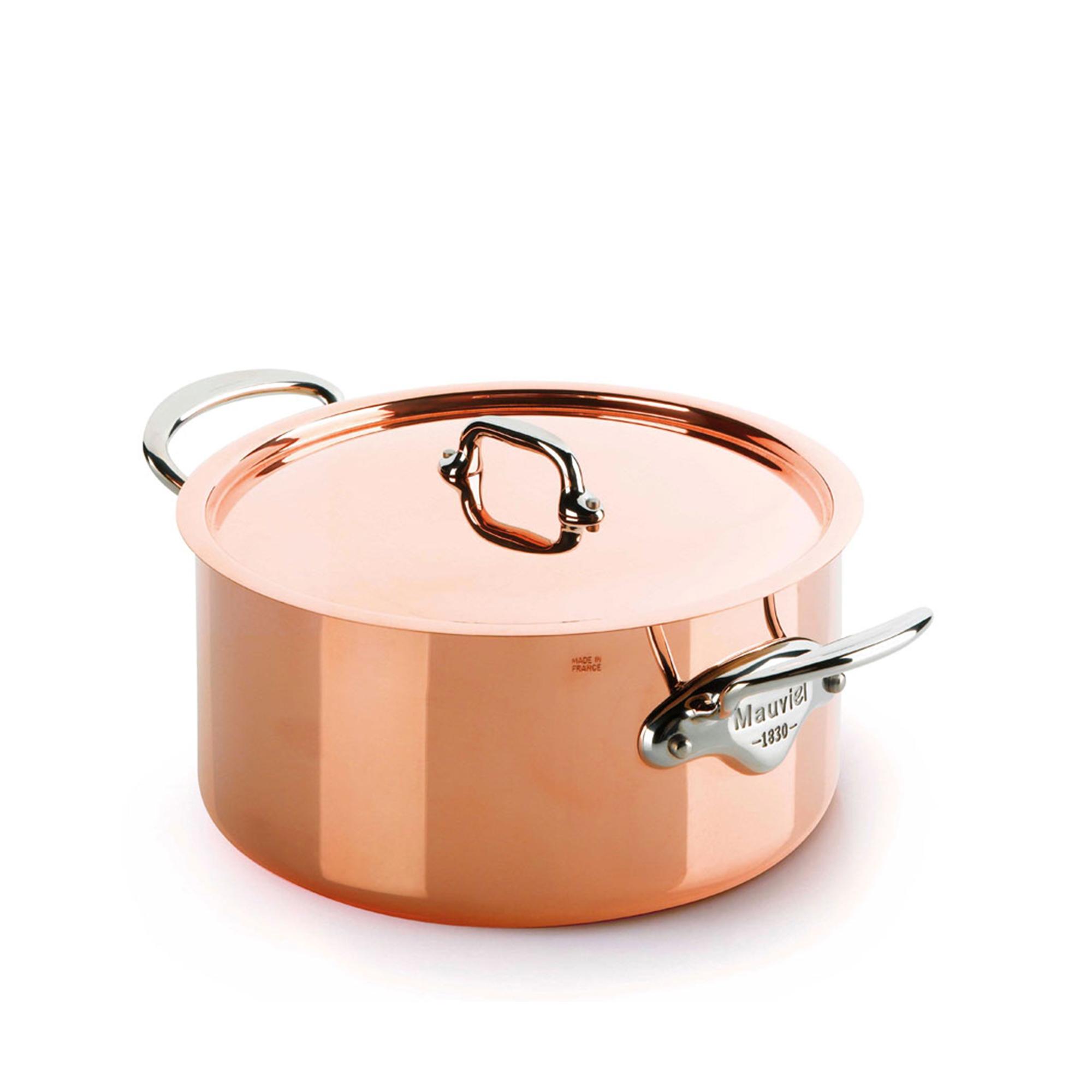Mauviel Mauviel - Pot With Lid M'150S Copper/Steel - 3,2 L - Kjeler og kasseroller
