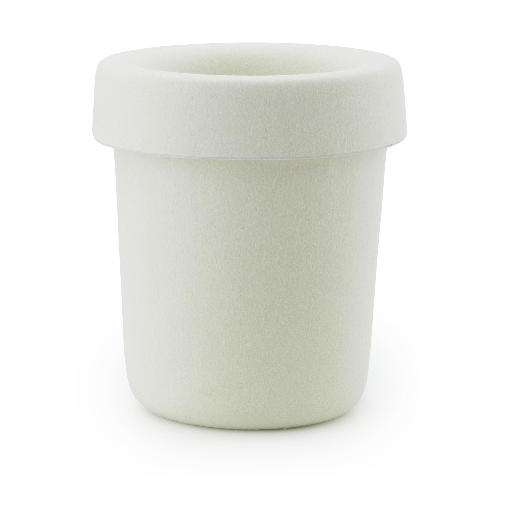 Normann Copenhagen Normann Copenhagen - Hide Office Bin Cream - Kurver og esker - Simon Legald - Beige - Plast