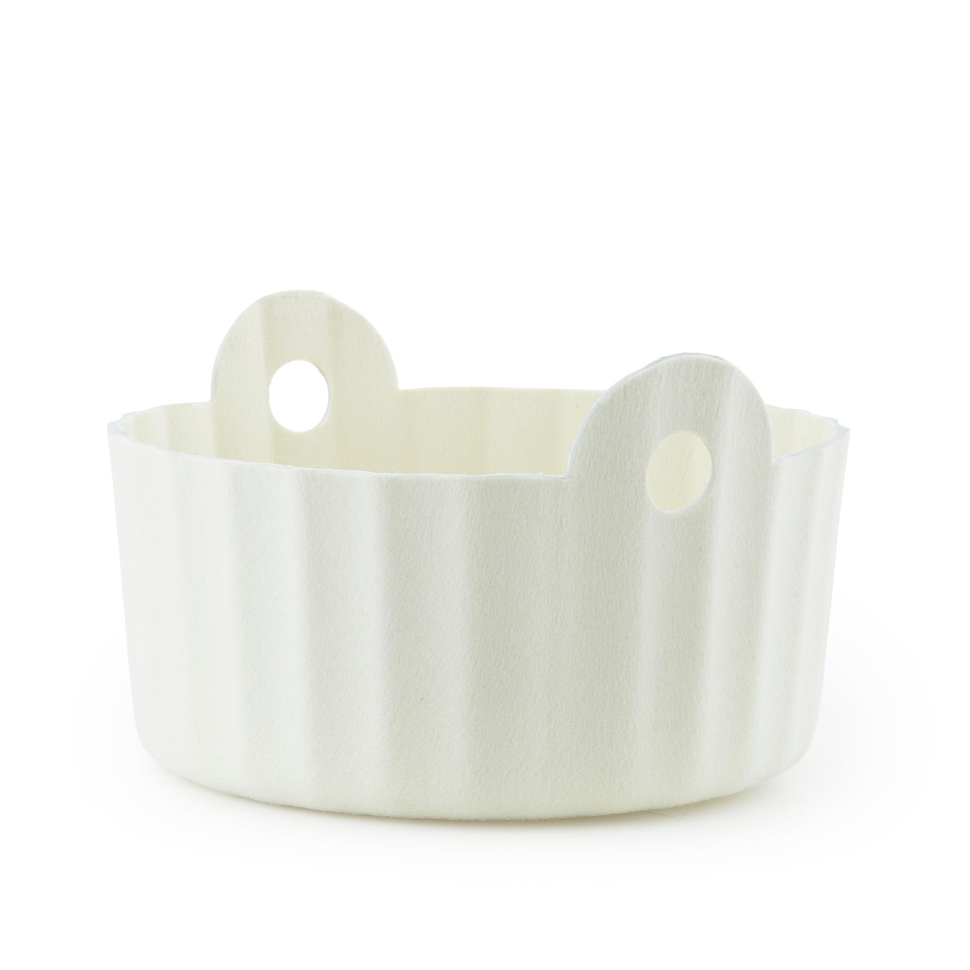 Normann Copenhagen Normann Copenhagen - Colu Basket Cream - Kurver og esker - Baptiste Vandaele - Beige - Plast