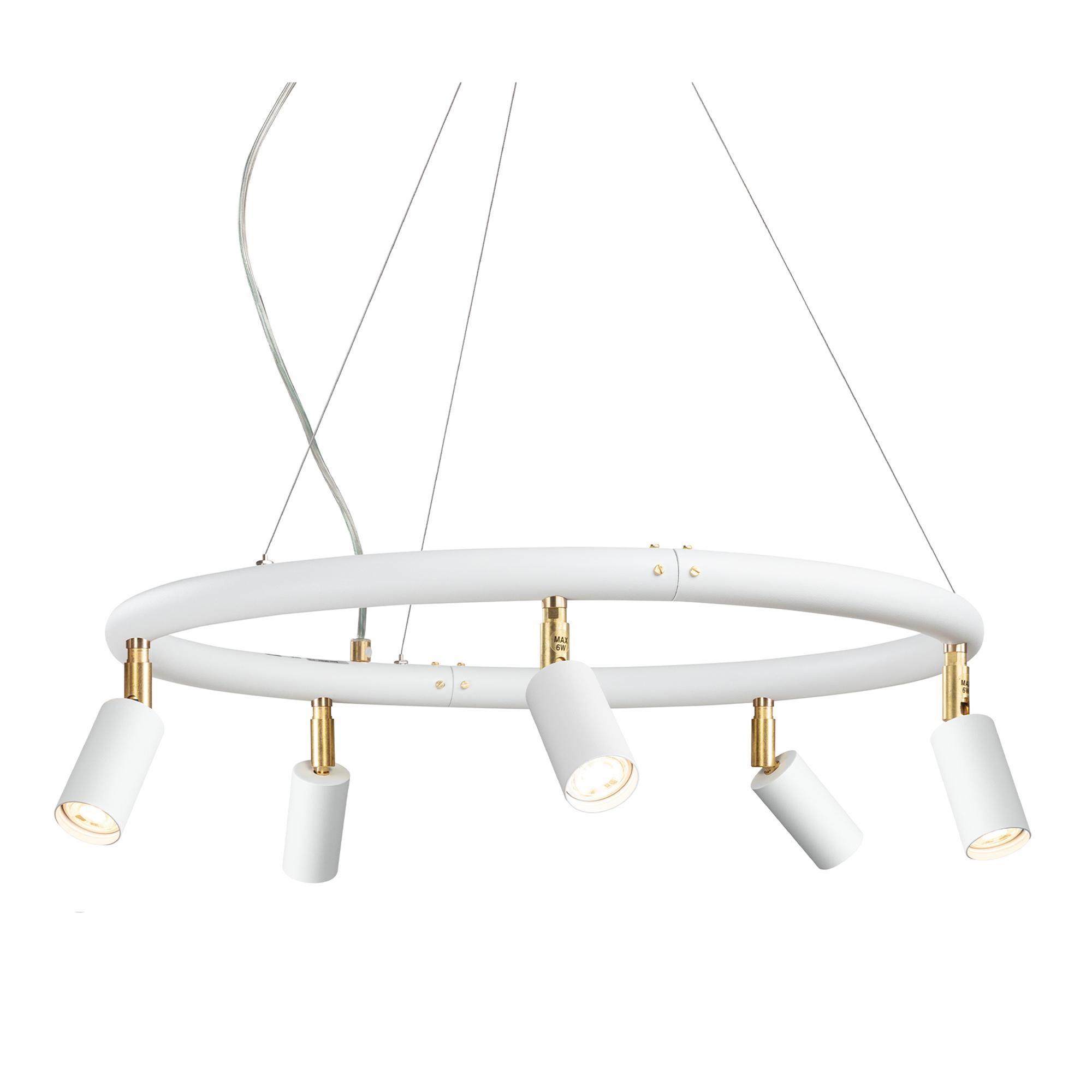 Örsjö Belysning Örsjö Belysning - Starlight chandelier Ø60cm – White textured lacquer RAL 9016 - Lysekroner - Jonas Bohlin - Hvit - Metall