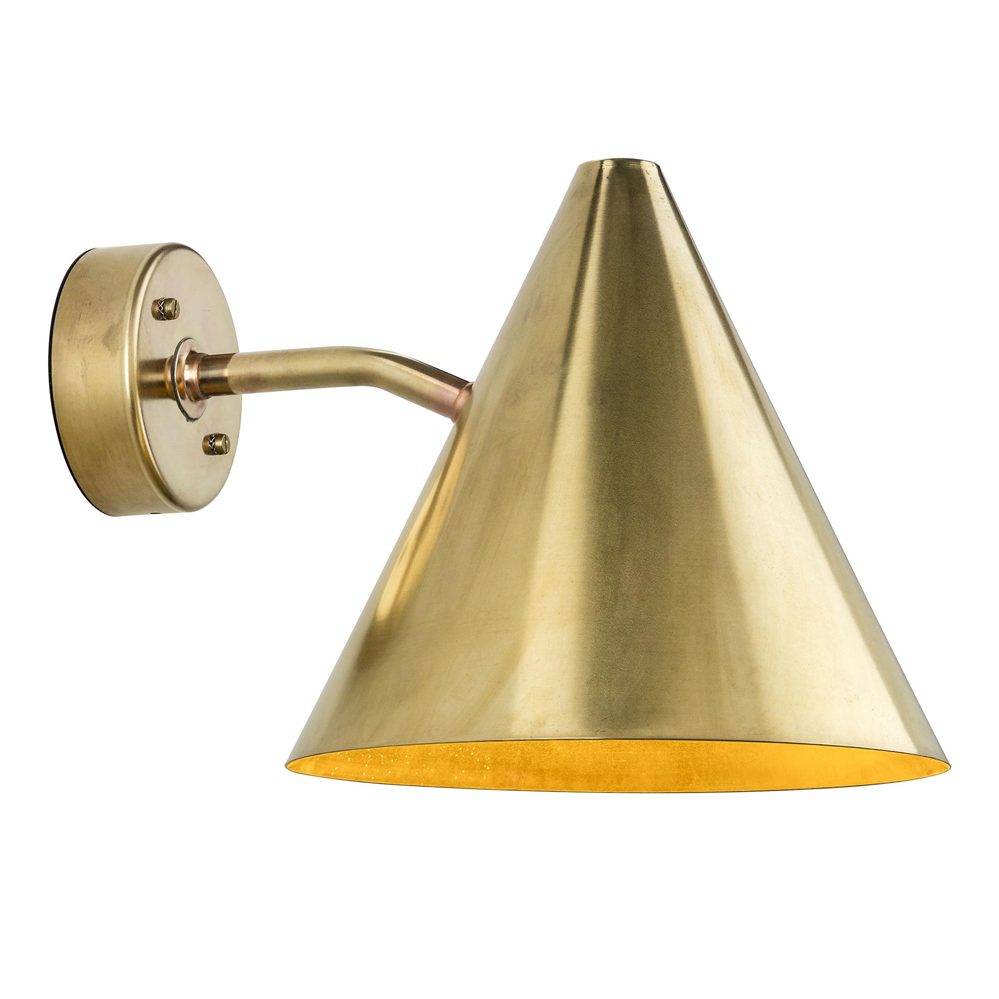 Örsjö Belysning Örsjö Belysning - Tratten Vägglampa, Rå mässing - Utendørs vegglamper - Hans-Agne Jakobsson - Gull - Metall