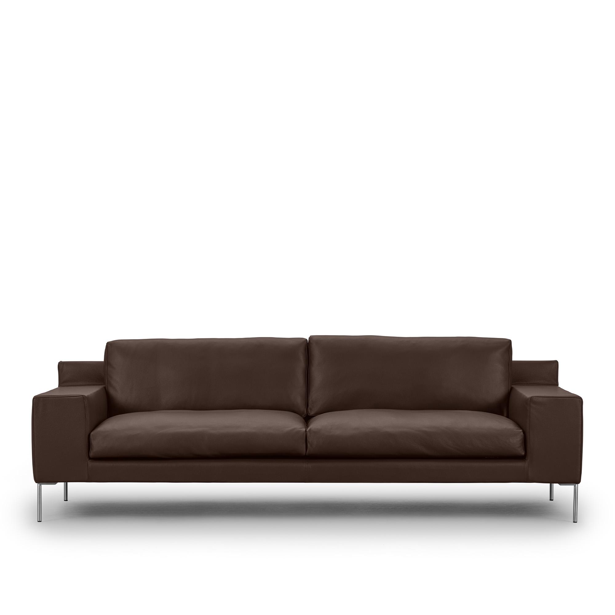 Eilersen Eilersen - SHU 90 x 240 cm Promotion Borstat rostfritt stål Ø18 x 175 mm Fast klädsel Texas 11 - Sofaer - Jens Juul Eilersen - Brun - Lær