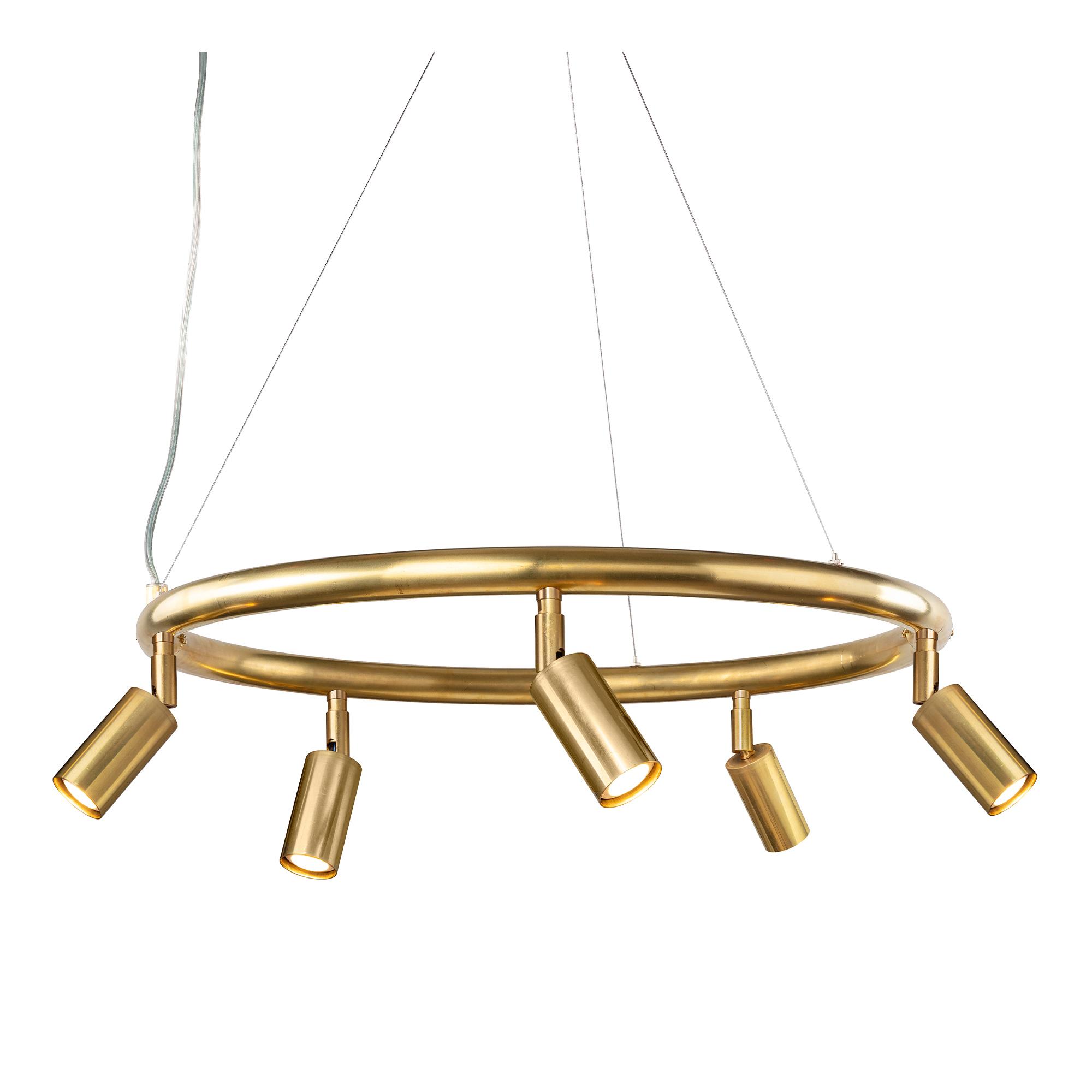 Örsjö Belysning Örsjö Belysning - Starlight chandelier Ø60cm – Raw brass - Lysekroner - Jonas Bohlin - Gull - Metall
